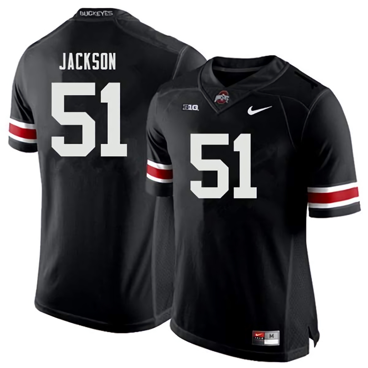 Antwuan Jackson Ohio State Buckeyes Men's NCAA #51 Nike Black College Stitched Football Jersey FNE7856SP